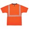 Ergodyne Short Sleeve Hi-Vis Shirt, 100% polyester, Orange, XL-Long 8280BK - alternate 2